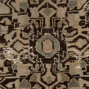 Authentic 5x7 area rug from persian, in subtle brown tones