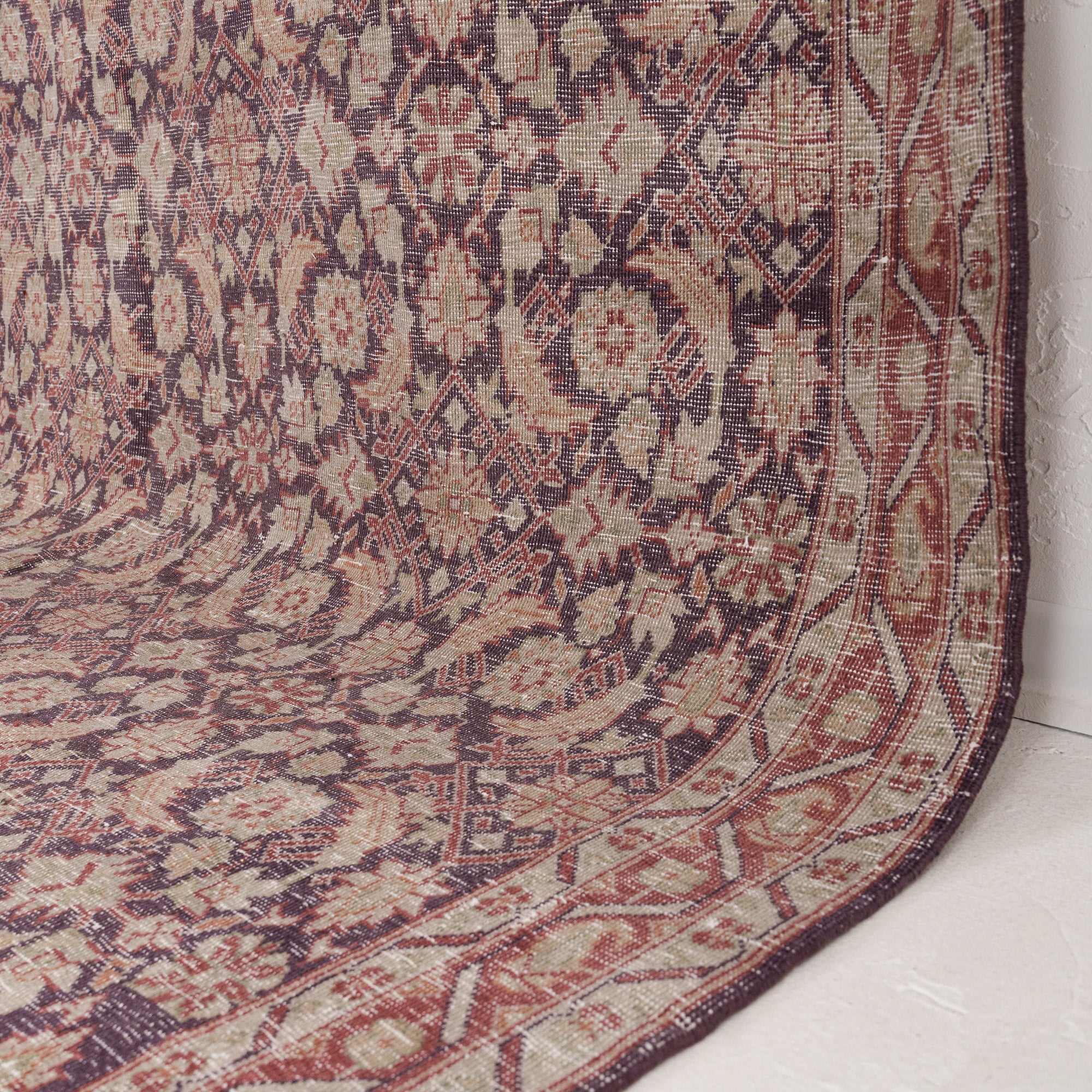 Geometric 7x10 Purple Rug