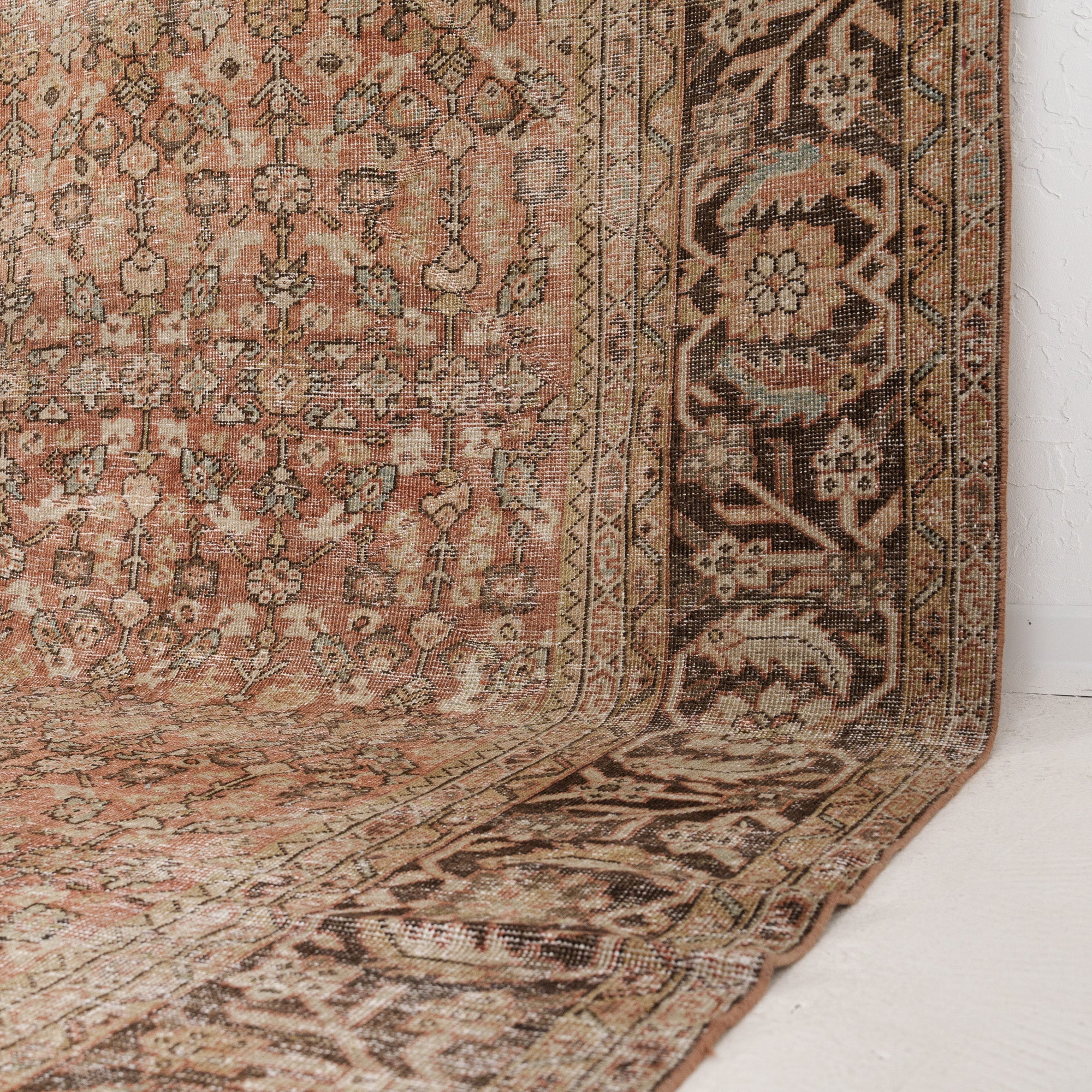 Geometric 9x12 Brown Rug