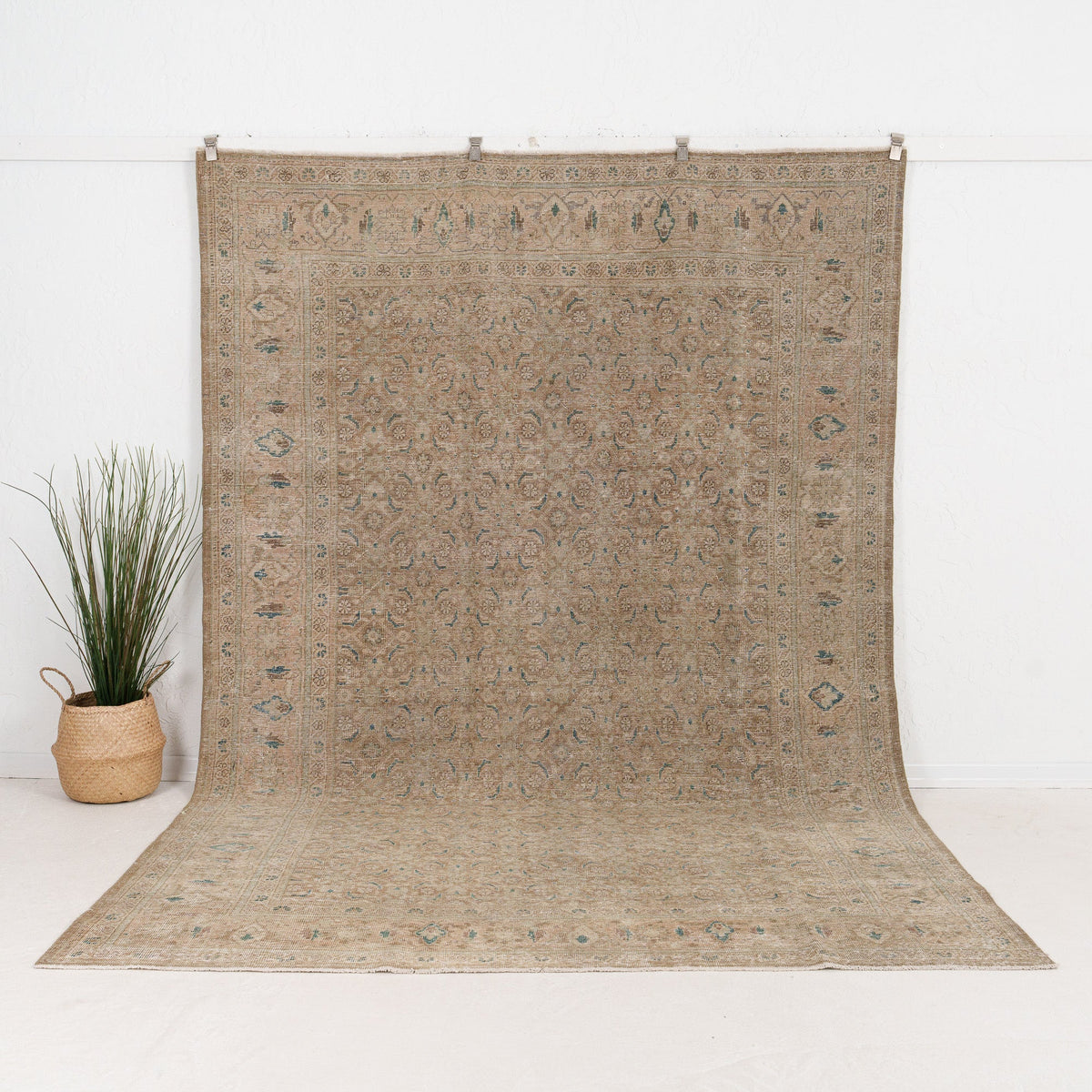 Large Brown Antique Rug