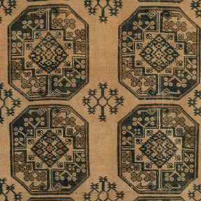 Authentic 5x7 area rug from persian, in subtle green tones