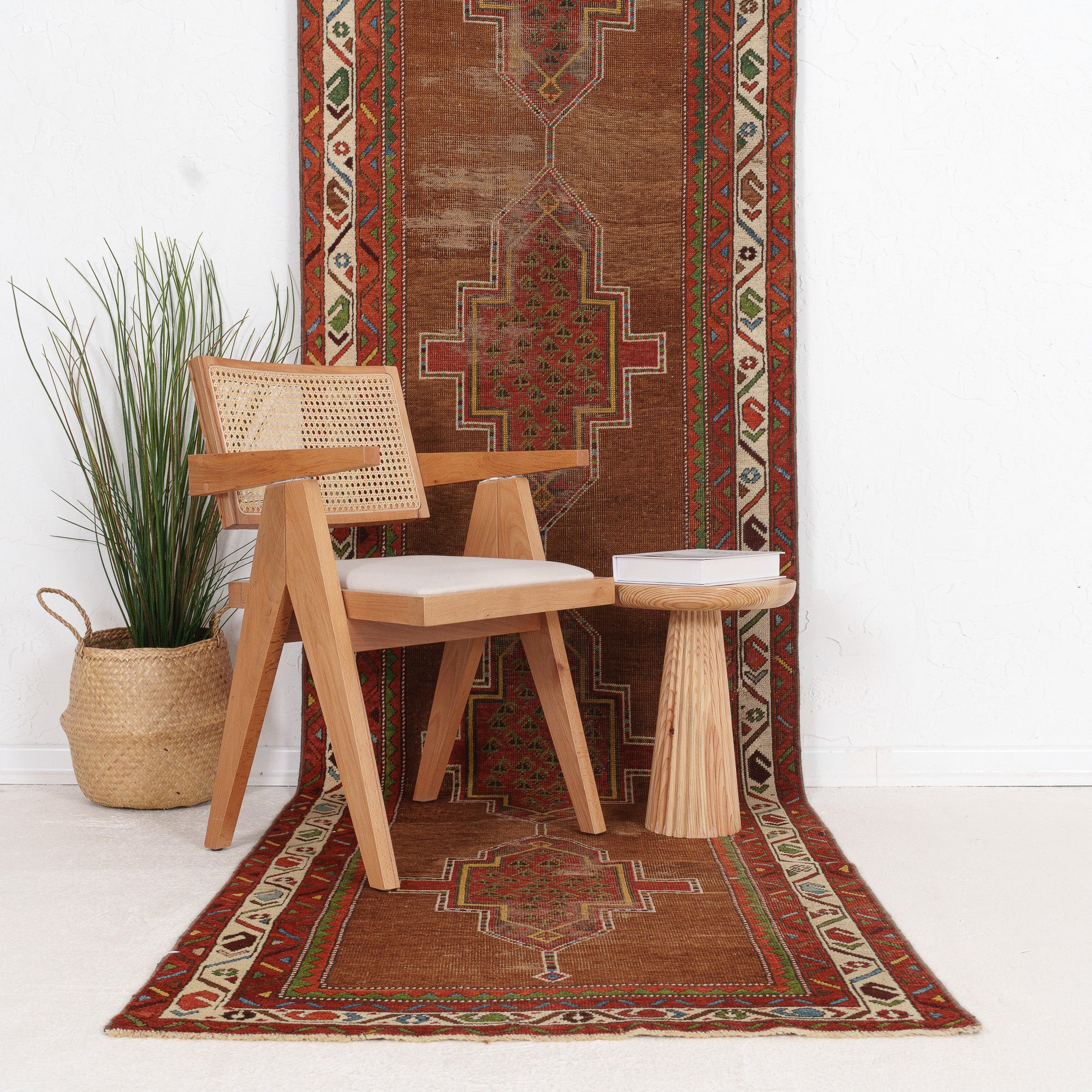 Elanin - Vintage Persian Runner Rug