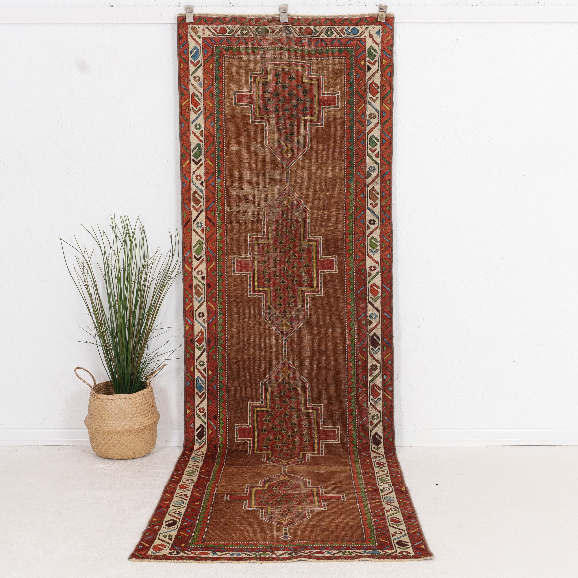 Elanin - Vintage Persian Runner Rug