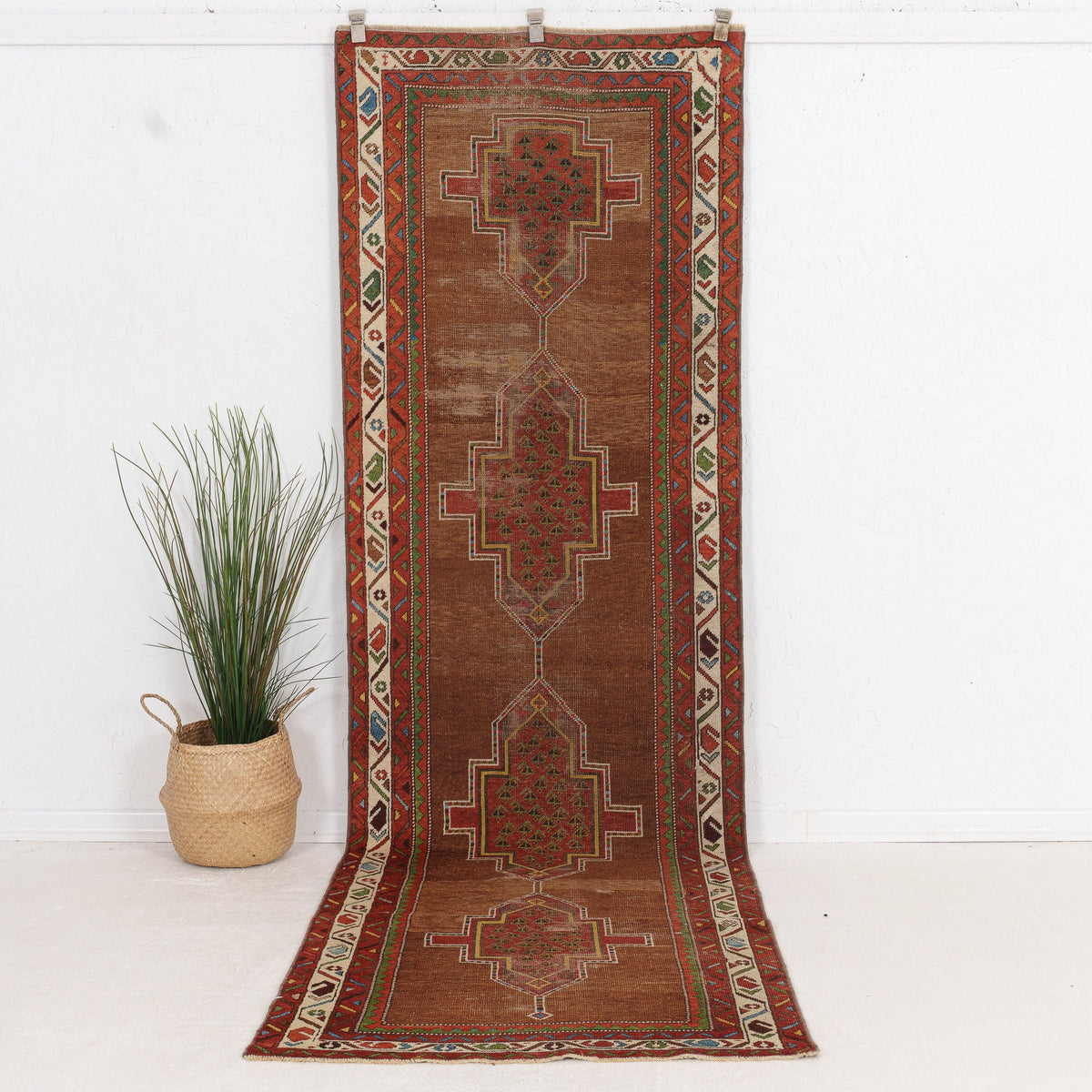 Elanin - Vintage Persian Runner Rug
