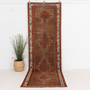 Elanin - Vintage Persian Runner Rug