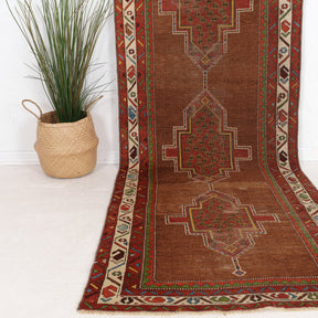 Elanin - Vintage Persian Runner Rug