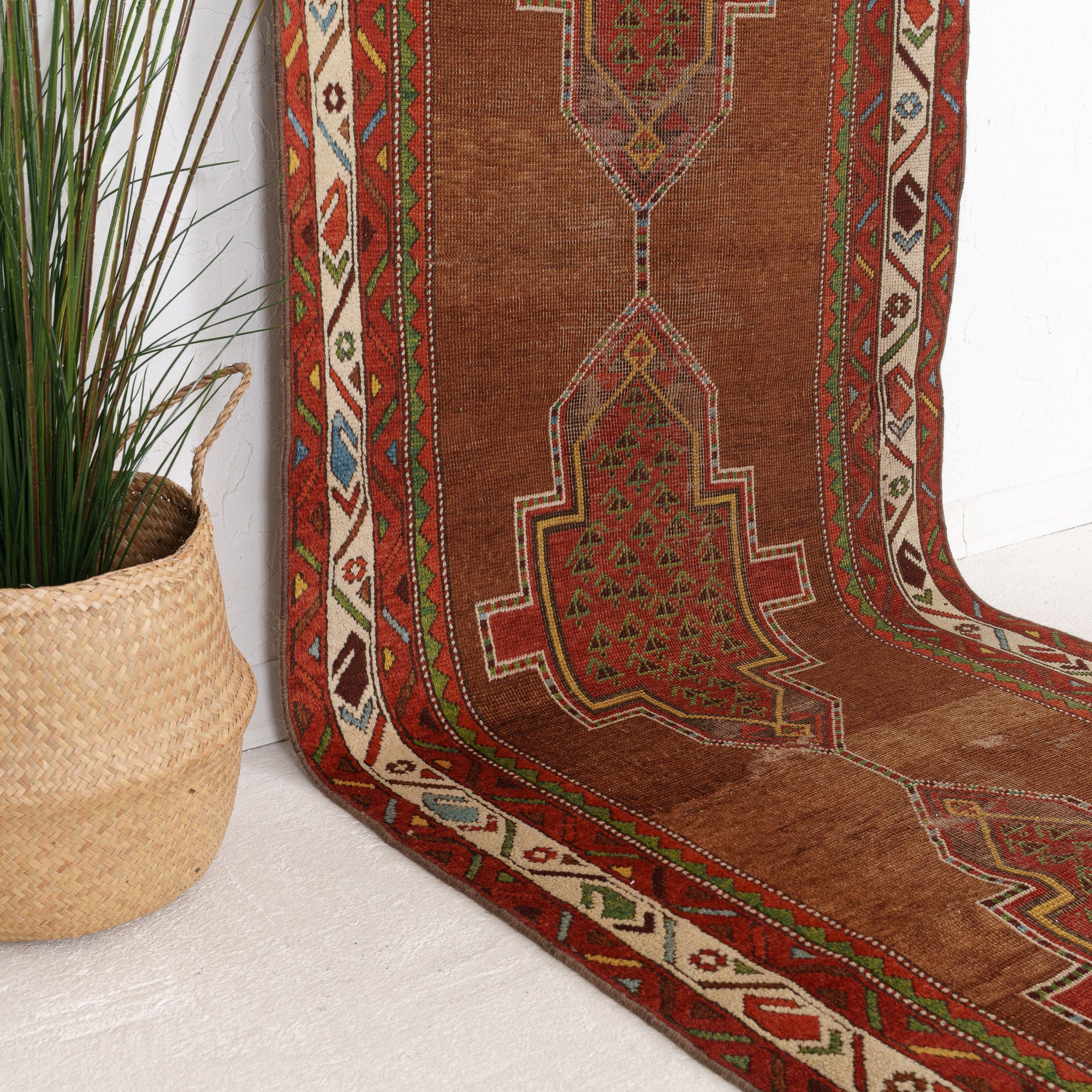 Elanin - Vintage Persian Runner Rug