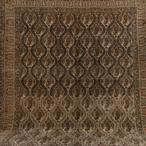 Authentic 7x10 area rug from persian, in subtle brown tones