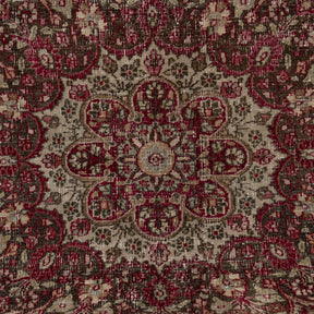 Authentic 9x11 area rug from persian, in subtle red tones