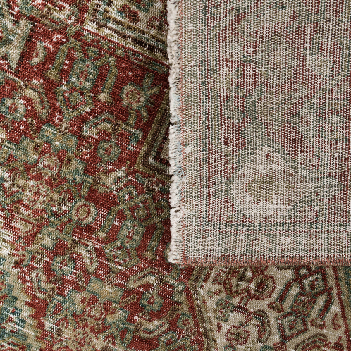 Tebriz Red Area Rug