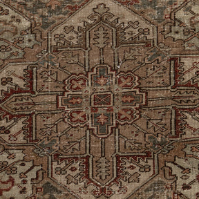 Authentic 8x10 area rug from persian, in subtle brown tones