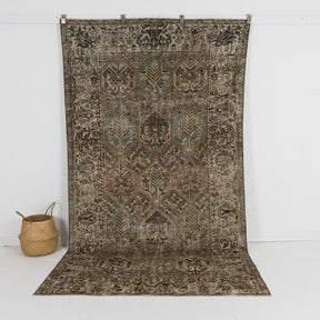 brown vintage 5x9 area rug - perfect for the living room, bedroom, entryway, office, kitchen & dining