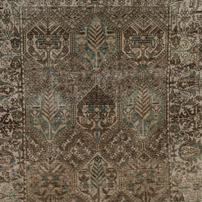 Authentic 5x9 area rug from persian, in subtle brown tones