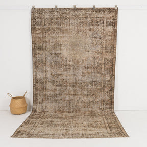 brown vintage 5x10 area rug - perfect for the living room, bedroom, office, hallway, dining room