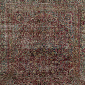 Authentic 8x11 area rug from persian, in subtle red tones