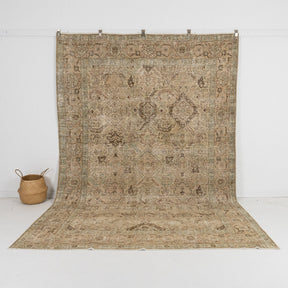 beige vintage 7x10 area rug - perfect for the living room, bedroom, office, dining room