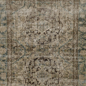 Authentic 5x10 area rug from persian, in subtle beige tones