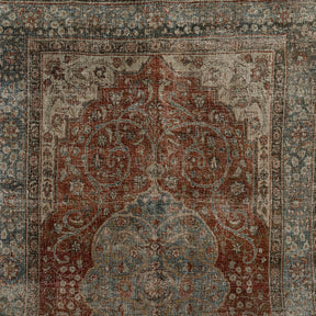 Authentic 7x11 area rug from persian, in subtle red tones