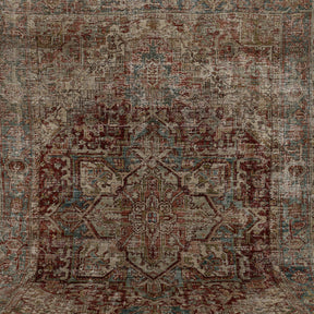 Authentic 7x10 area rug from persian, in subtle red tones