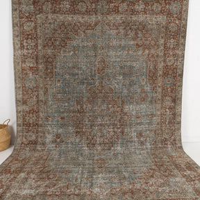 persian made 7x11 area rug, adding character to any living room, bedroom, office, kitchen & dining, entryway