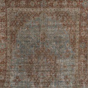 Authentic 7x11 area rug from persian, in subtle blue tones