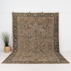 Large Green Antique Rug