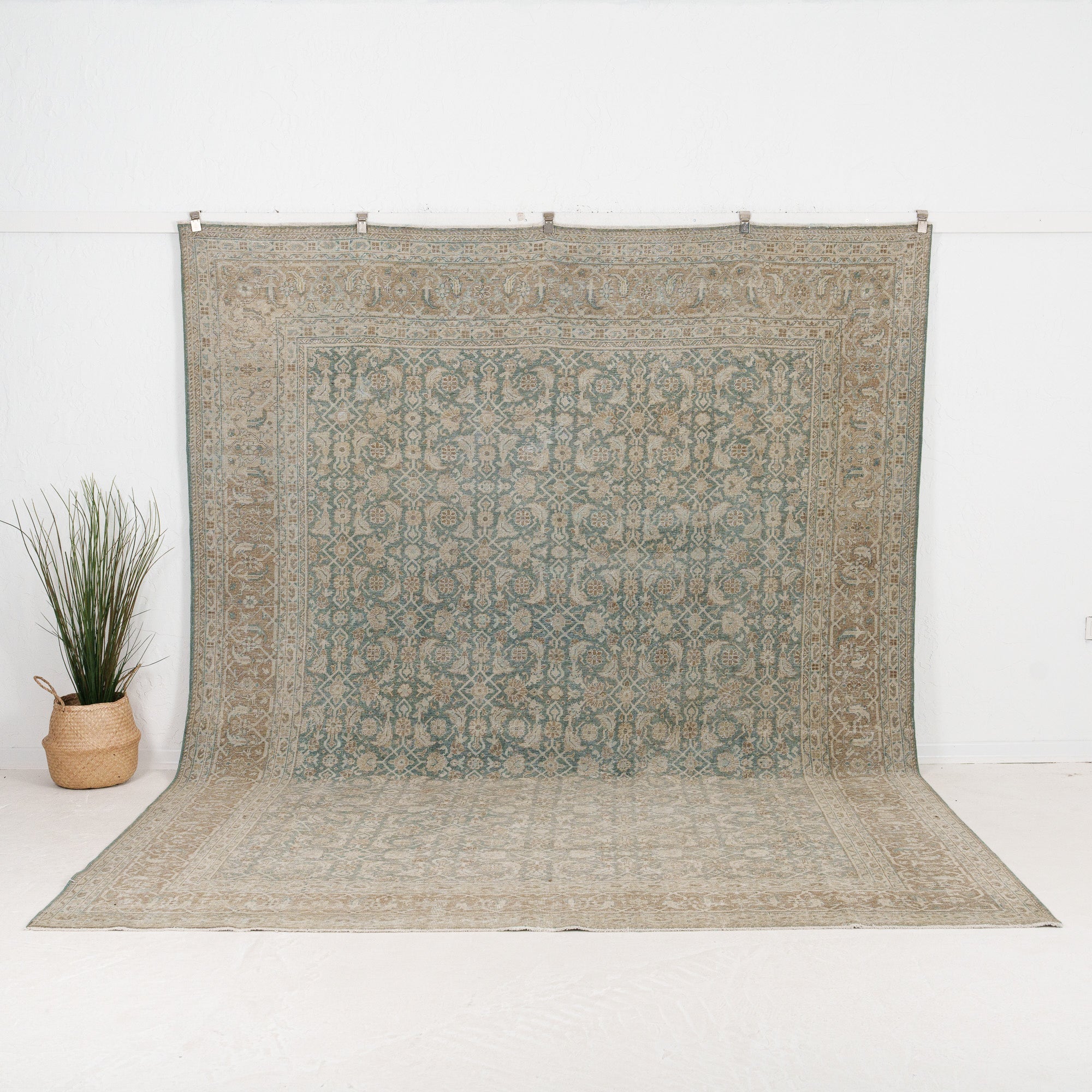 Oversized Brown Antique Rug