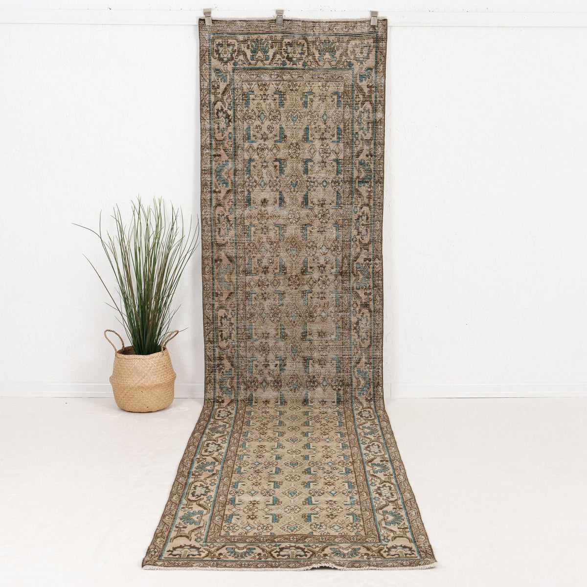 Runner Green Antique Rug
