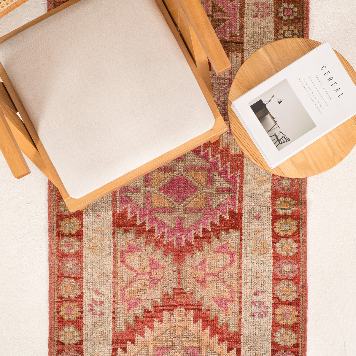 Oriental Beige Runner Rug