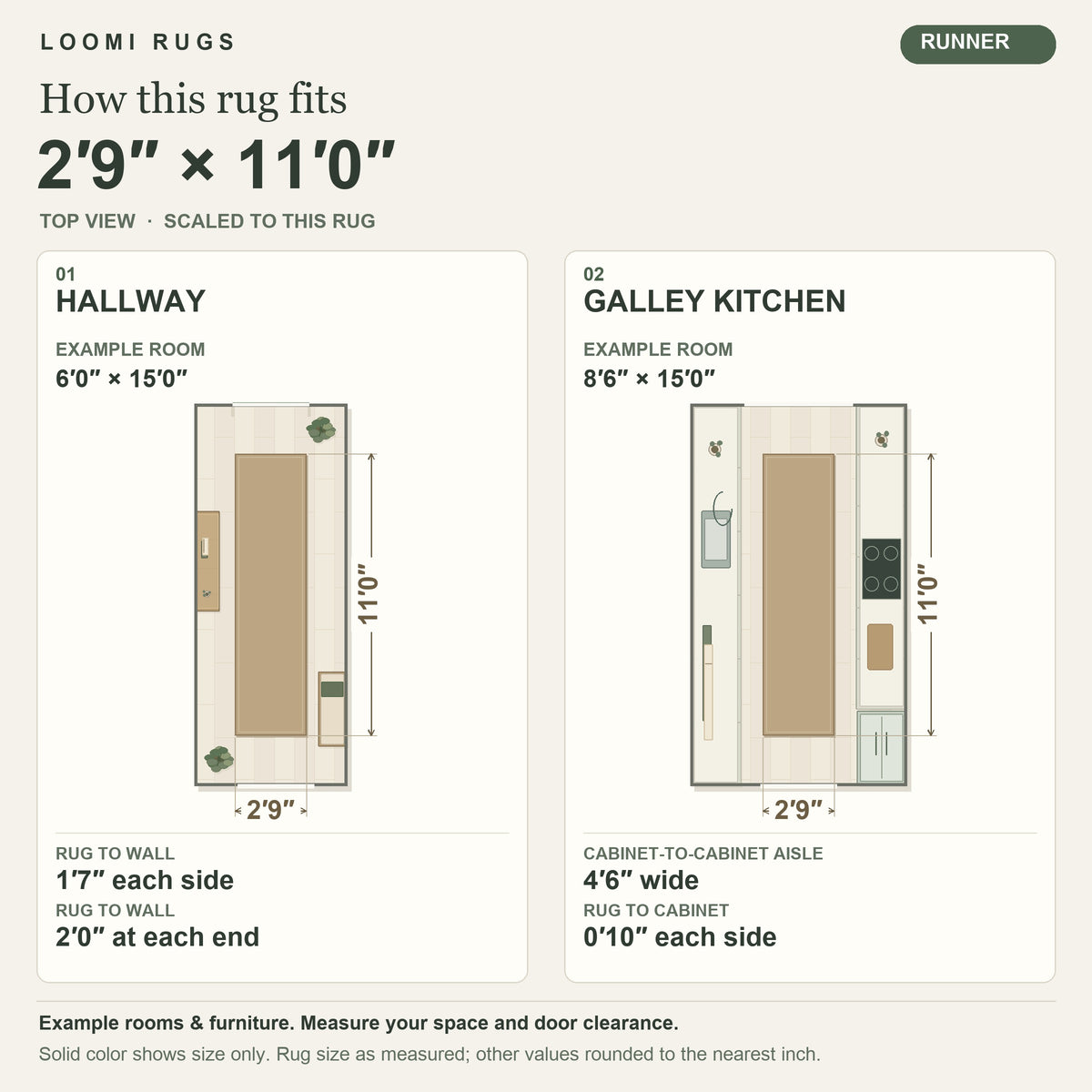 3x11 Rug Size Guide