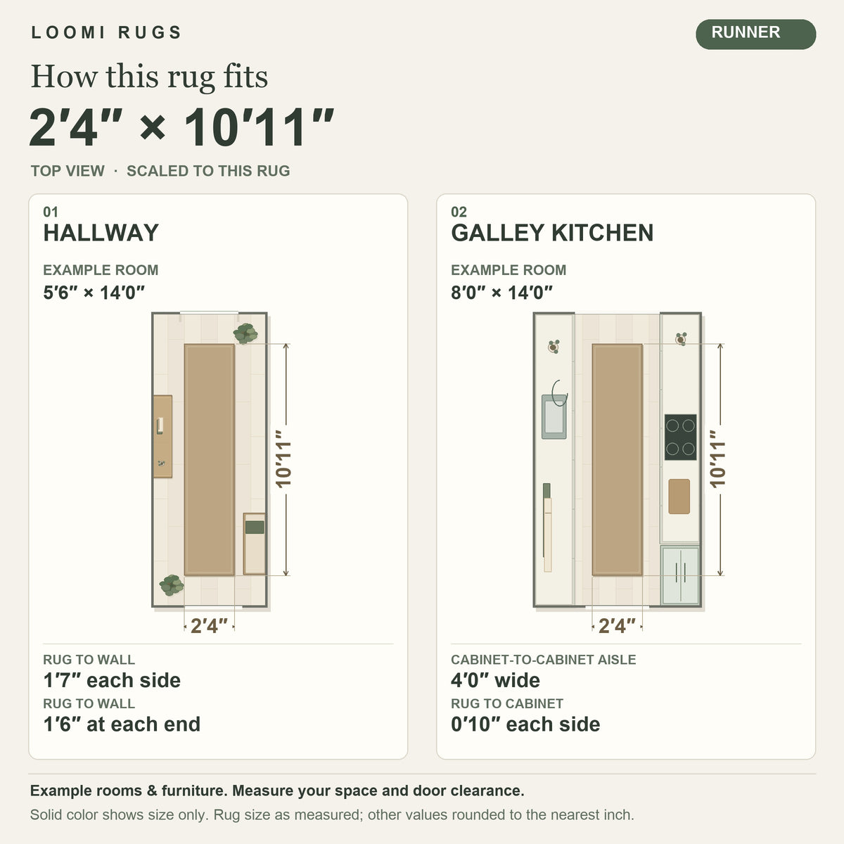 2x11 Rug Size Guide