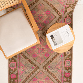 Antiquewashed Beige Runner Rug