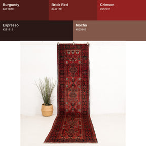 Runner Red Antique Rug