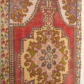 Red and Gold Area Wool Rug