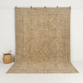 beige vintage 7x10 area rug - perfect for the living room, bedroom