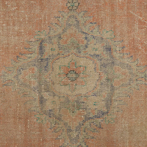 Authentic 5x8 area rug from turkish, in subtle red tones