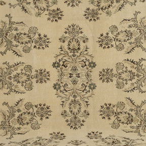 Authentic 6x9 area rug from turkish, in subtle beige tones