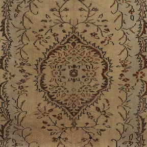 Authentic 6x9 area rug from turkish, in subtle beige tones