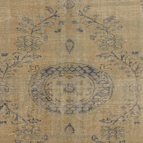 Authentic 6x9 area rug from turkish, in subtle beige tones