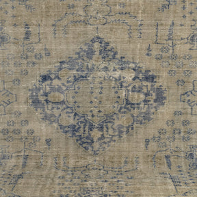 Authentic 7x10 area rug from turkish, in subtle blue tones