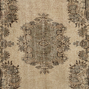 Authentic 6x8 area rug from turkish, in subtle beige tones