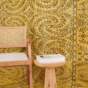 Overdyed Gold Area Rug