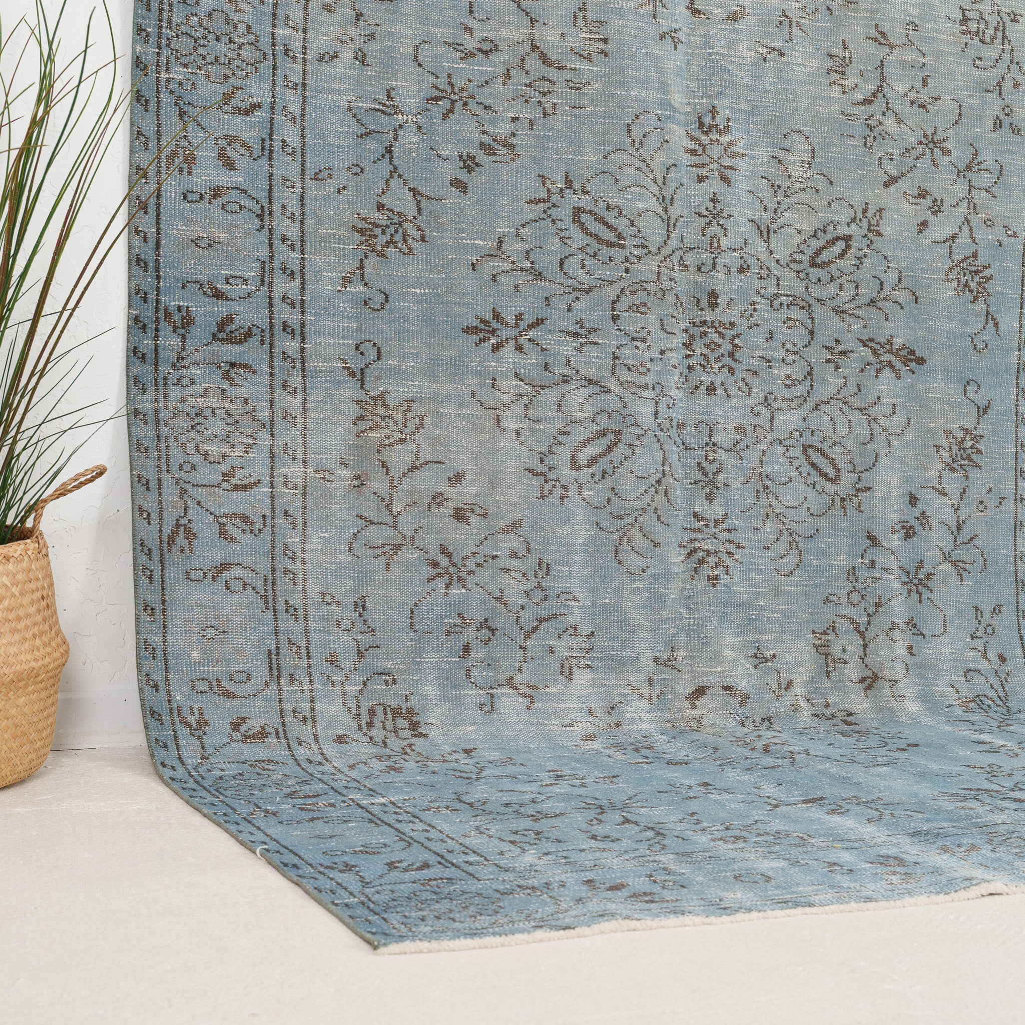 Blue and  Area Wool Rug