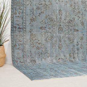 Blue and  Area Wool Rug