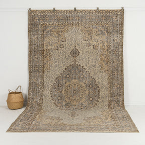 beige vintage 6x10 area rug - perfect for the living room, dining room, bedroom, office