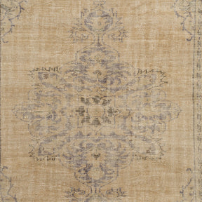 Authentic 6x9 area rug from turkish, in subtle beige tones