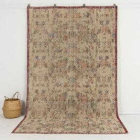 beige vintage 5x9 area rug - perfect for the living room, bedroom