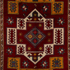 Authentic 6x8 area rug from turkish, in subtle red tones