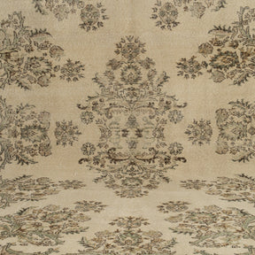 Authentic 8x11 area rug from turkish, in subtle beige tones