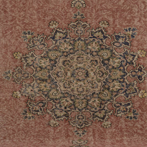 Authentic 6x9 area rug from turkish, in subtle red tones